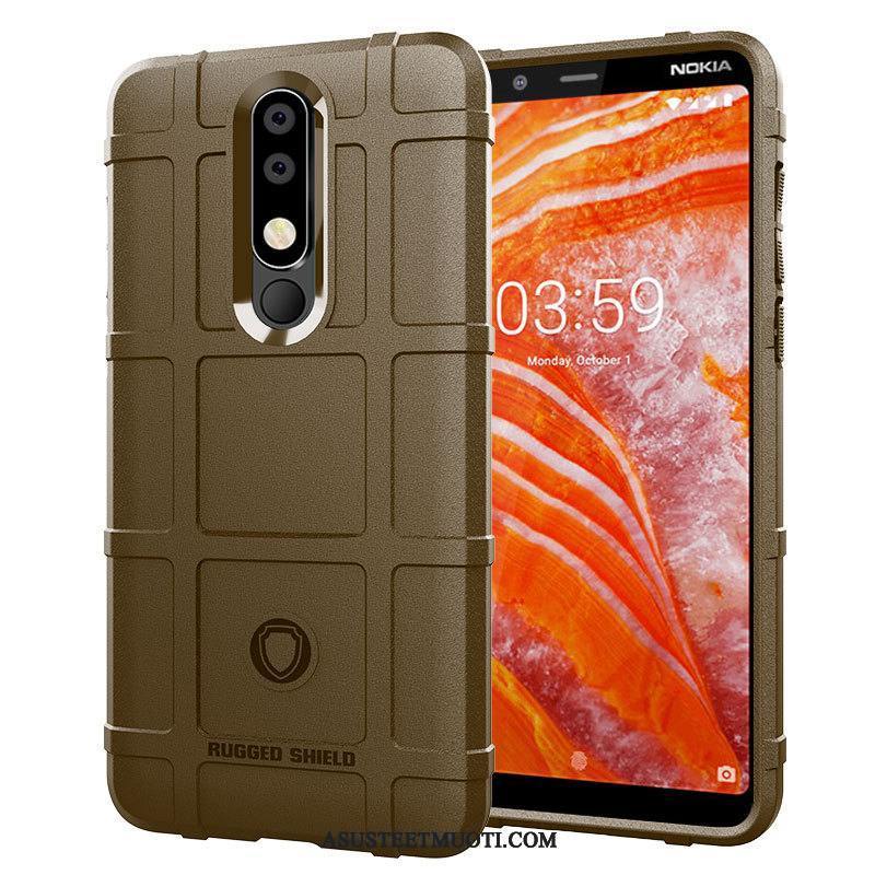 Nokia 3.1 Plus Kuori Kuoret Kotelo Puhelimen Murtumaton Vihreä