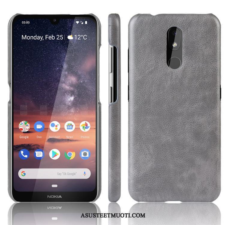 Nokia 3.2 Kuoret Nahka Suojaus Kova Kotelo Trendi