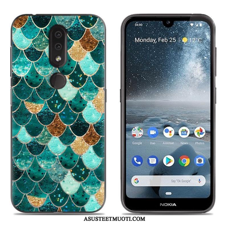 Nokia 4.2 Kuoret Sarjakuva Musta Puhelimen Uusi Maalaus