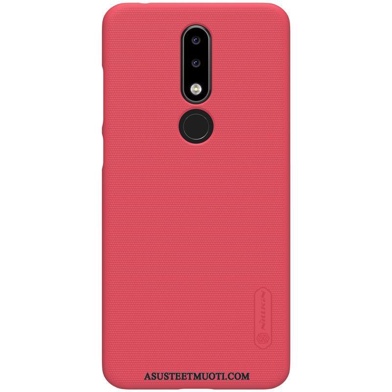 Nokia 5.1 Plus Kuoret Murtumaton Kova Kuori Suojaus Pesty Suede