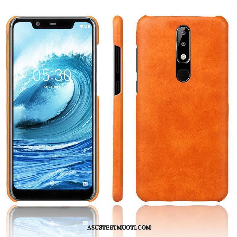 Nokia 5.1 Plus Kuoret Puhelimen Nahkakotelo Trendi Murtumaton Kuori