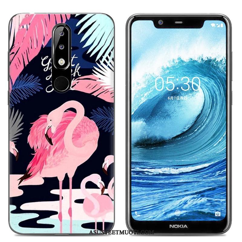 Nokia 5.1 Plus Kuori Kuoret Silikoni Trendi Pehmeä Neste Maalaus