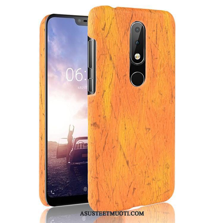 Nokia 5.1 Plus Kuori Kuoret Suojaus Kova Puulajit Kotelo Puhelimen