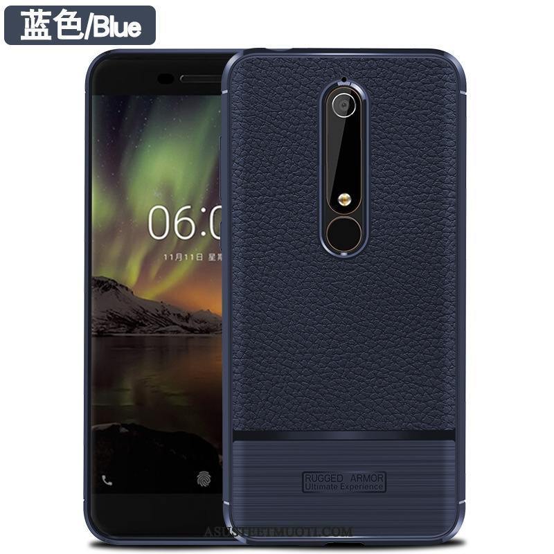 Nokia 6.1 Kuoret Kukkakuvio Kuitu Kuori Puhelimen Murtumaton