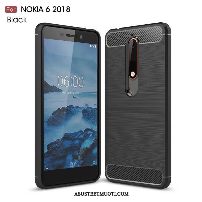 Nokia 6.1 Kuoret Kuori Puhelimen Kotelo Punainen Yksinkertainen