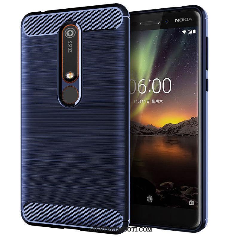 Nokia 6.1 Kuoret Musta Kotelo Kuori Silikoni Murtumaton