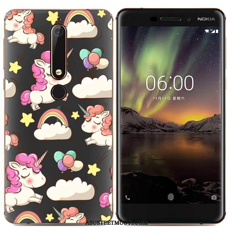 Nokia 6.1 Kuoret Pehmeä Neste Puhelimen Sarjakuva Suojaus Kotelo