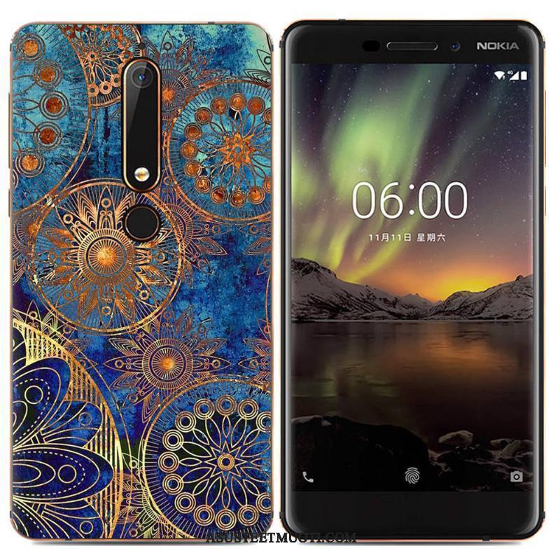 Nokia 6.1 Kuoret Pehmeä Neste Puhelimen Sarjakuva Suojaus Kotelo