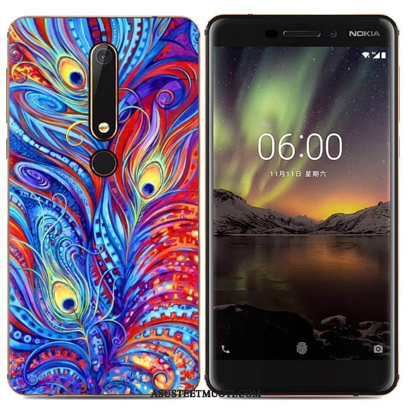 Nokia 6.1 Kuoret Pehmeä Neste Puhelimen Sarjakuva Suojaus Kotelo