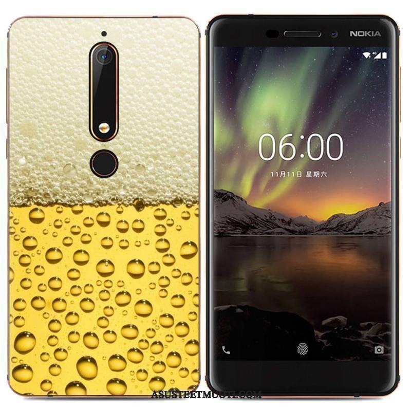 Nokia 6.1 Kuoret Pehmeä Neste Puhelimen Sarjakuva Suojaus Kotelo