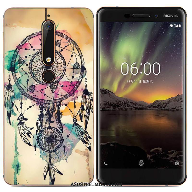 Nokia 6.1 Kuoret Pehmeä Neste Puhelimen Sarjakuva Suojaus Kotelo