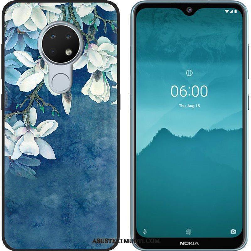 Nokia 6.2 Kuori Kuoret Violetti Maalaus Luova Musta Pehmeä Neste