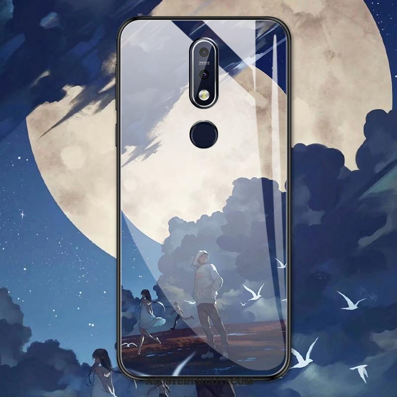 Nokia 7.1 Kuoret Luova Kotelo Puhelimen Lasi Suojaus