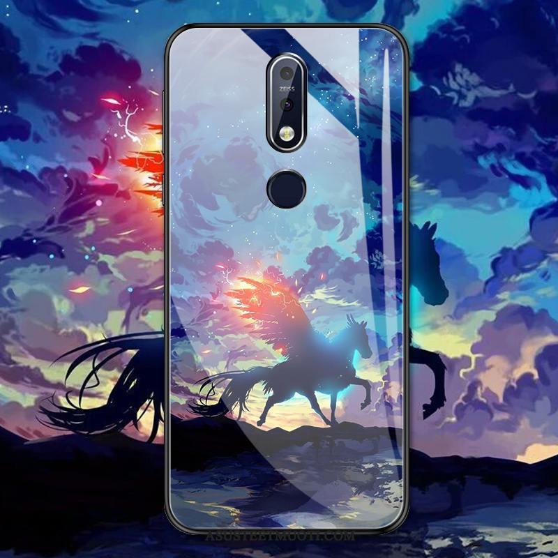 Nokia 7.1 Kuoret Luova Kotelo Puhelimen Lasi Suojaus