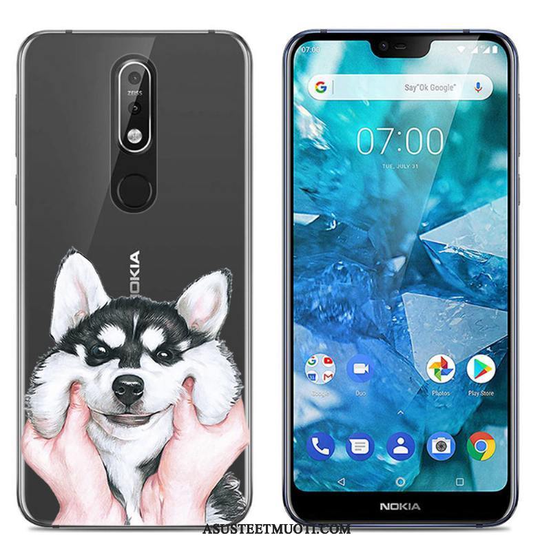 Nokia 7.1 Kuori Kuoret Jauhe Maalaus Puhelimen Silikoni