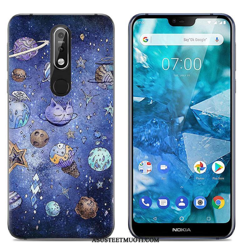 Nokia 7.1 Kuori Kuoret Jauhe Maalaus Puhelimen Silikoni