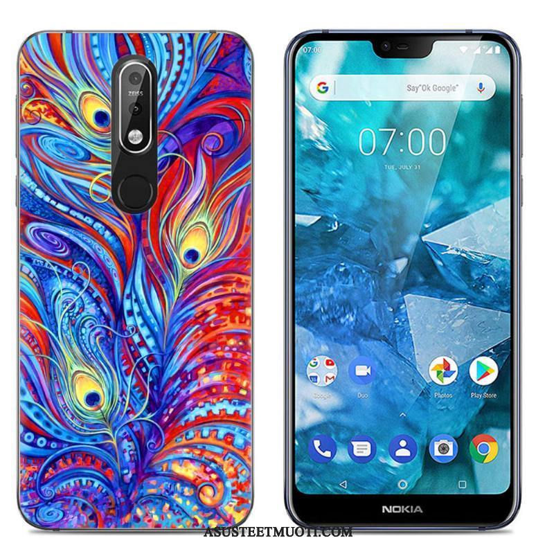 Nokia 7.1 Kuori Kuoret Jauhe Maalaus Puhelimen Silikoni