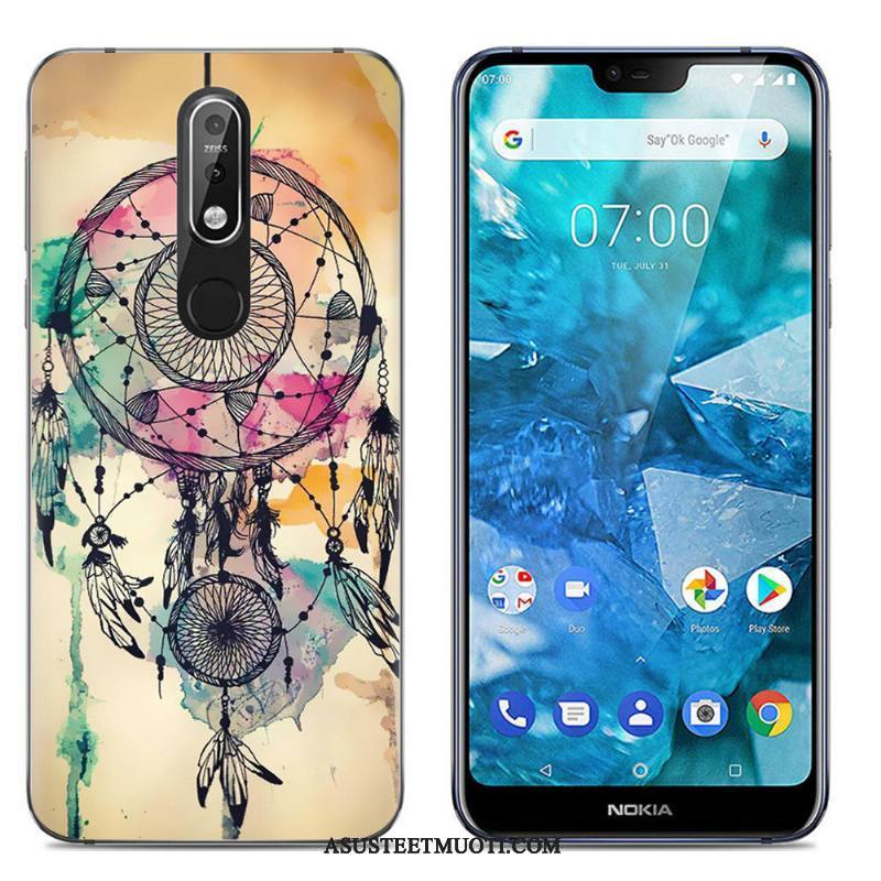 Nokia 7.1 Kuori Kuoret Jauhe Maalaus Puhelimen Silikoni