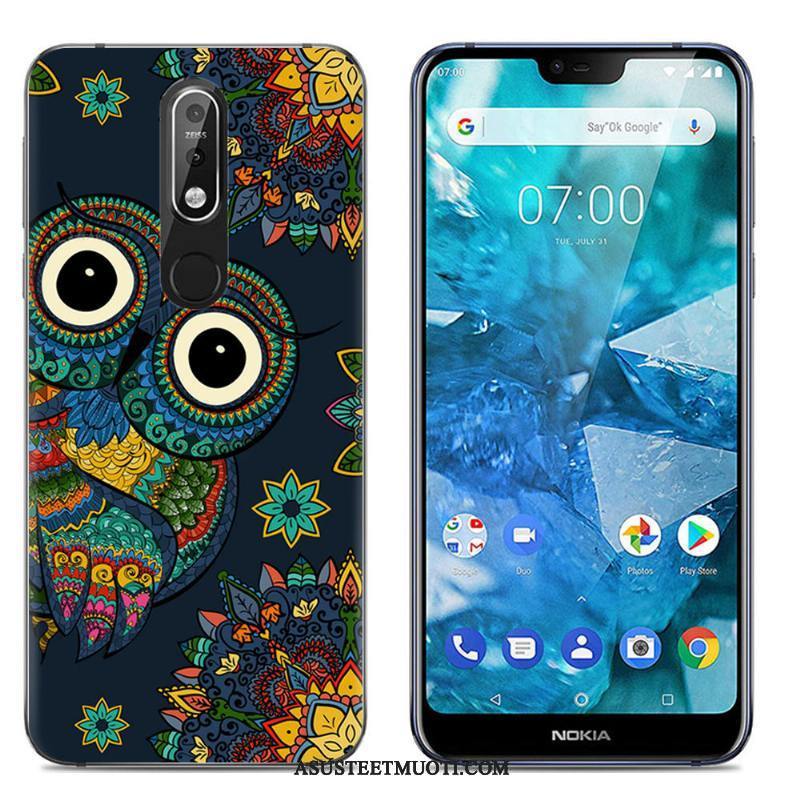 Nokia 7.1 Kuori Kuoret Jauhe Maalaus Puhelimen Silikoni