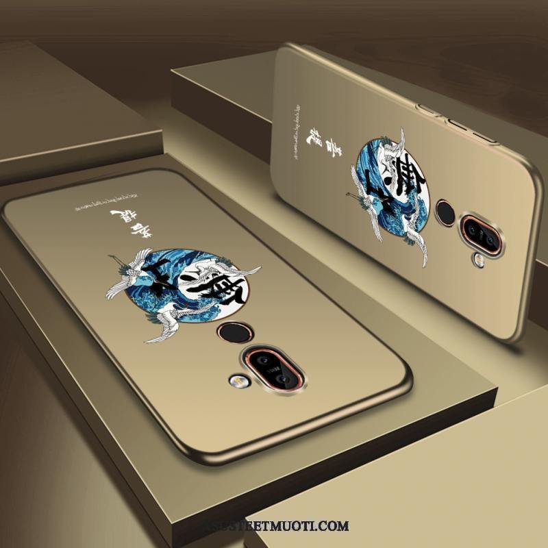 Nokia 7 Plus Kuoret Luova Sininen Kuori Persoonallisuus Pesty Suede