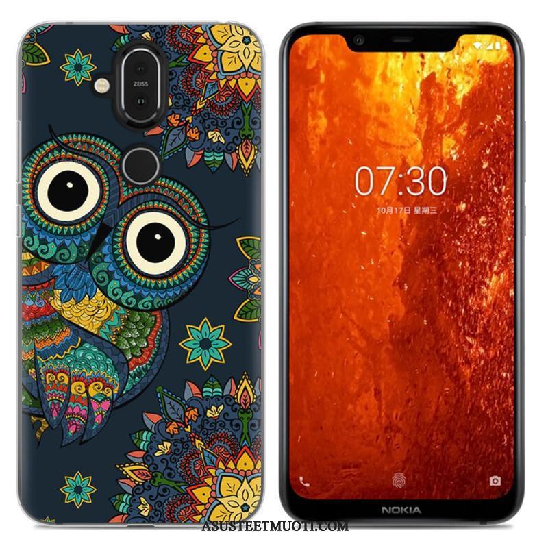 Nokia 8.1 Kuoret Puhelimen Vihreä Kotelo Murtumaton Pehmeä Neste