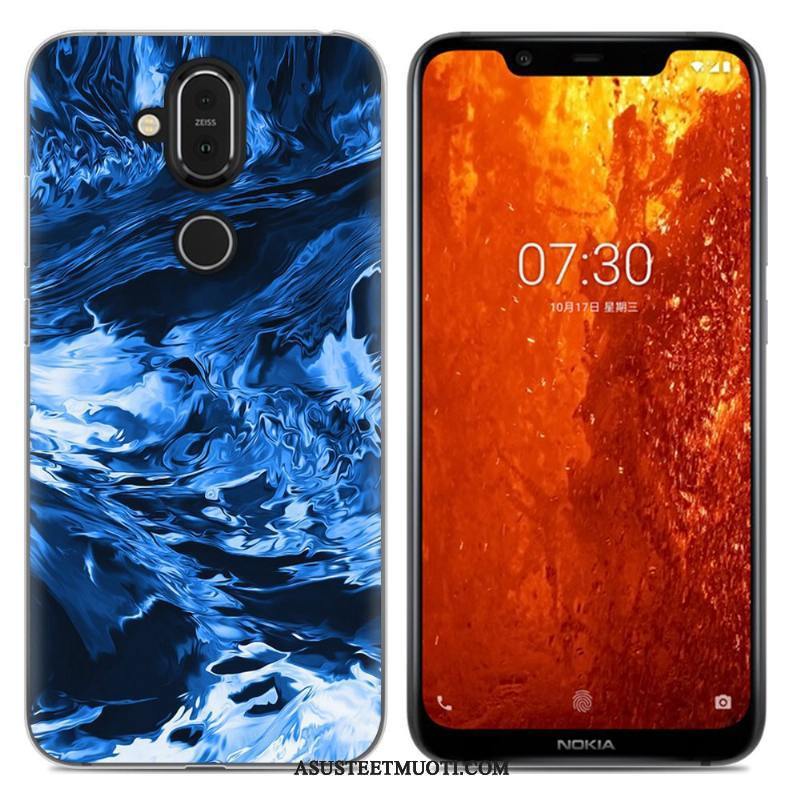 Nokia 8.1 Kuoret Puhelimen Vihreä Kotelo Murtumaton Pehmeä Neste