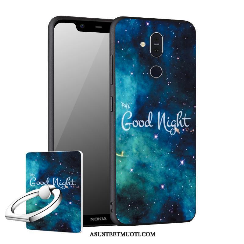 Nokia 8.1 Kuoret Suojaus Kuori Tuki Puhelimen Sininen