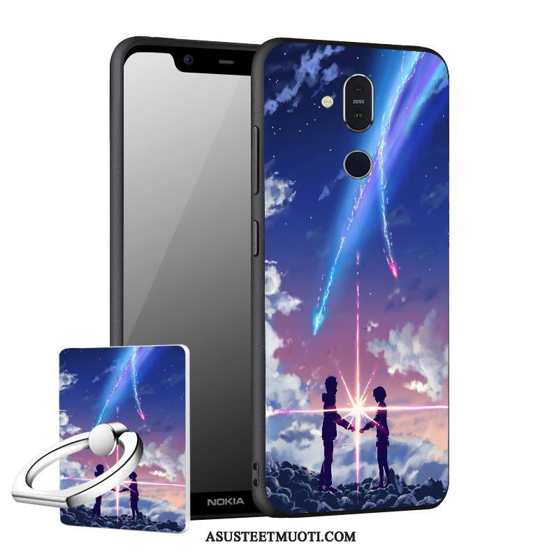 Nokia 8.1 Kuoret Suojaus Kuori Tuki Puhelimen Sininen