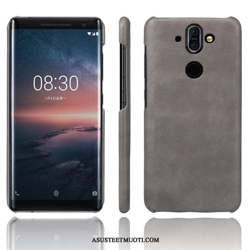 Nokia 8 Sirocco Kuoret Kotelo Suojaus Kuori Puhelimen Nahkakotelo