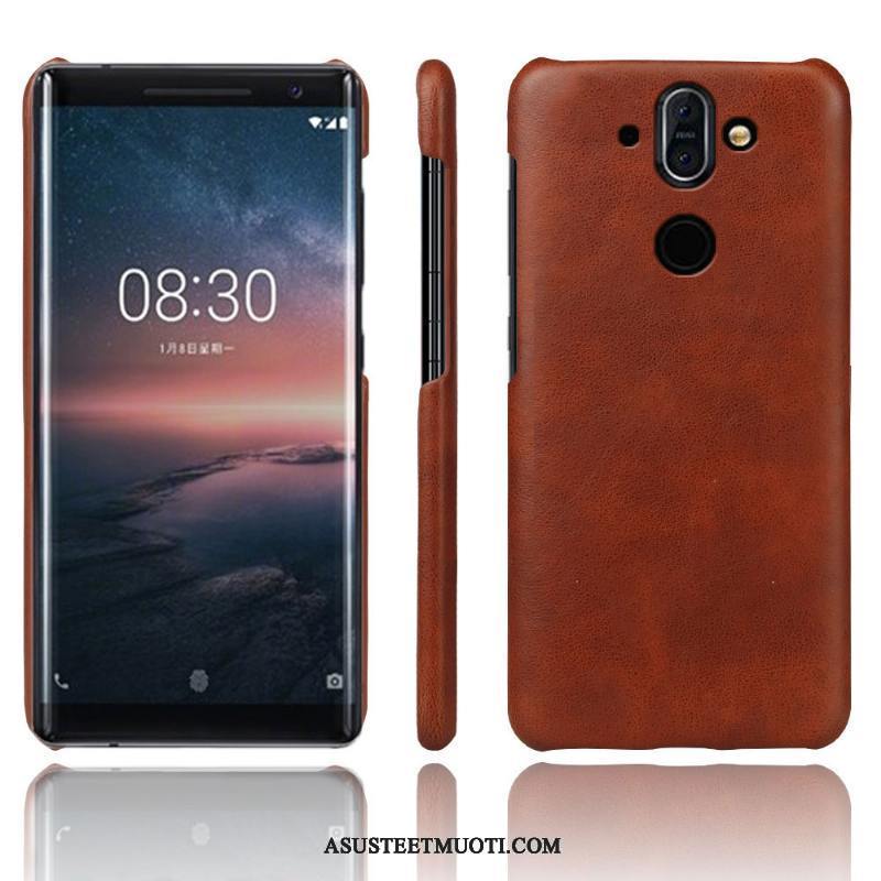 Nokia 8 Sirocco Kuoret Kotelo Suojaus Kuori Puhelimen Nahkakotelo