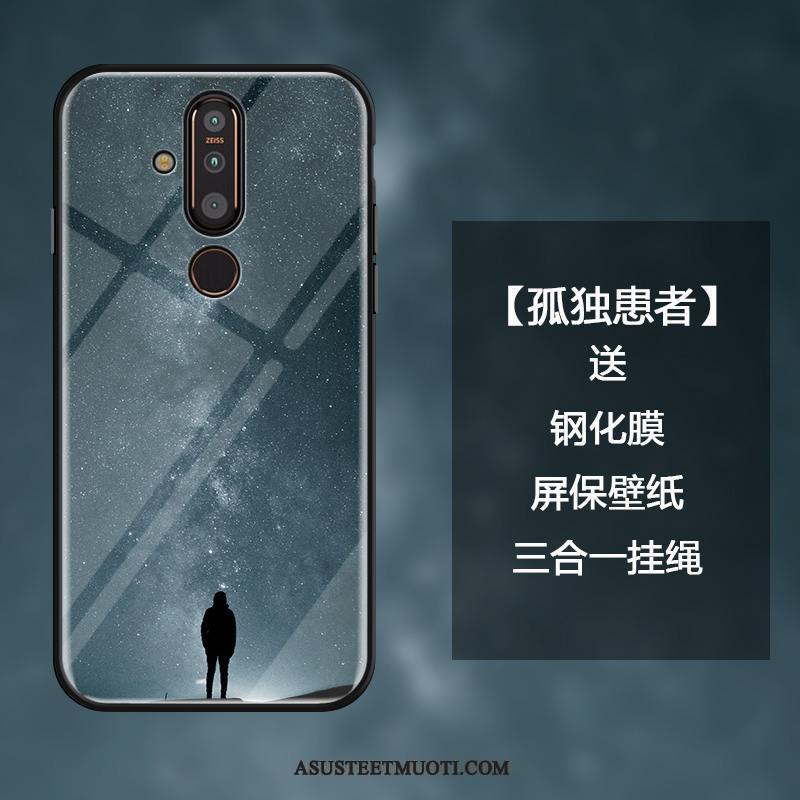 Nokia 9 Pureview Kuoret Lasi Kotelo Puhelimen Persoonallisuus Sininen