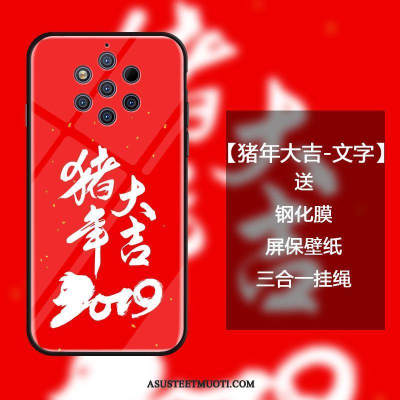 Nokia 9 Pureview Kuoret Suojaus Kotelo Lasi Taide Kiinalainen Tyyli