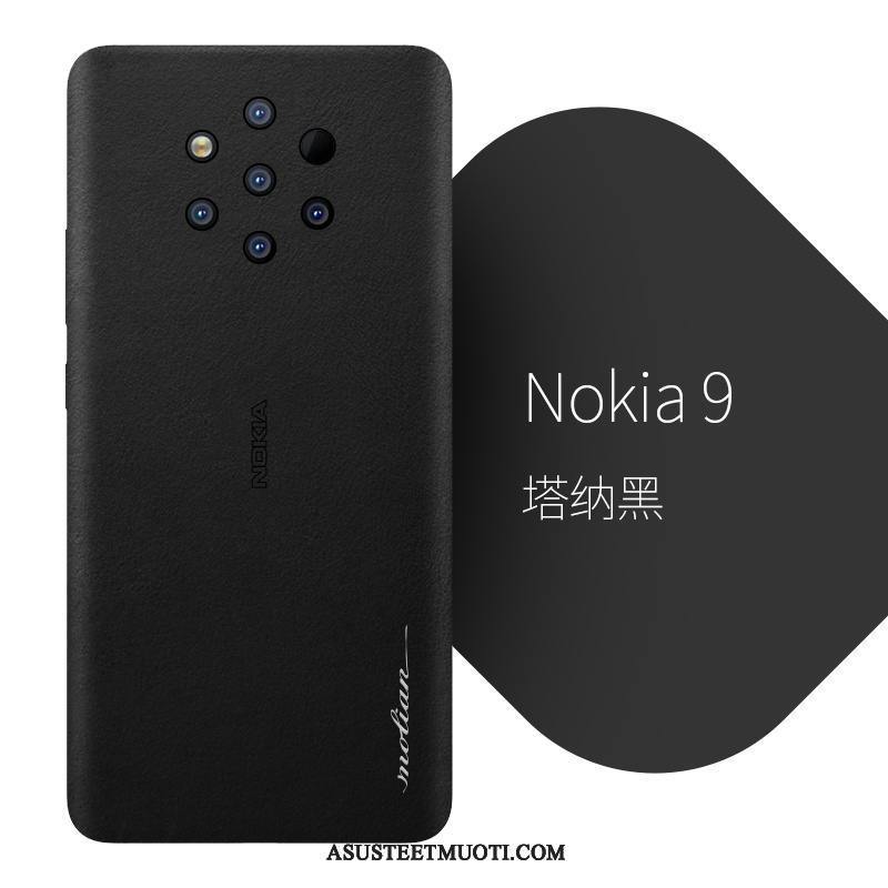 Nokia 9 Pureview Kuori Kuoret Puhelimen Ultra All Inclusive Punainen Aito Nahka