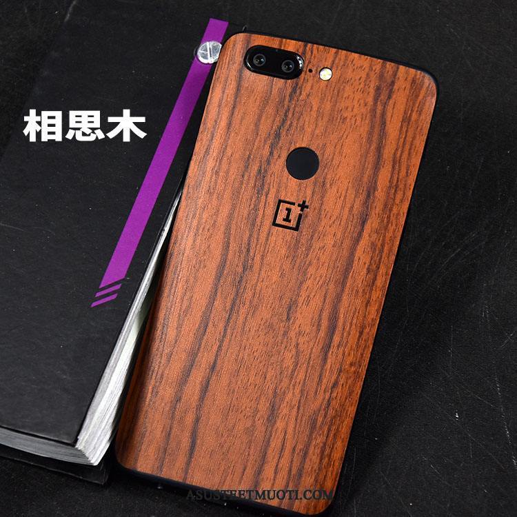 Oneplus 5t Kuoret Puhelimen Väriset Koristelu Pesty Suede Näytönsuojus