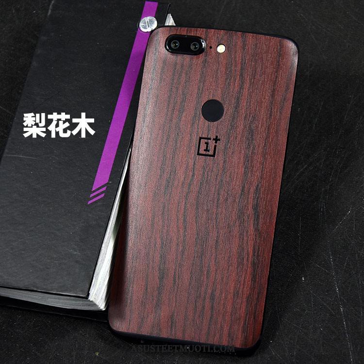 Oneplus 5t Kuoret Puhelimen Väriset Koristelu Pesty Suede Näytönsuojus