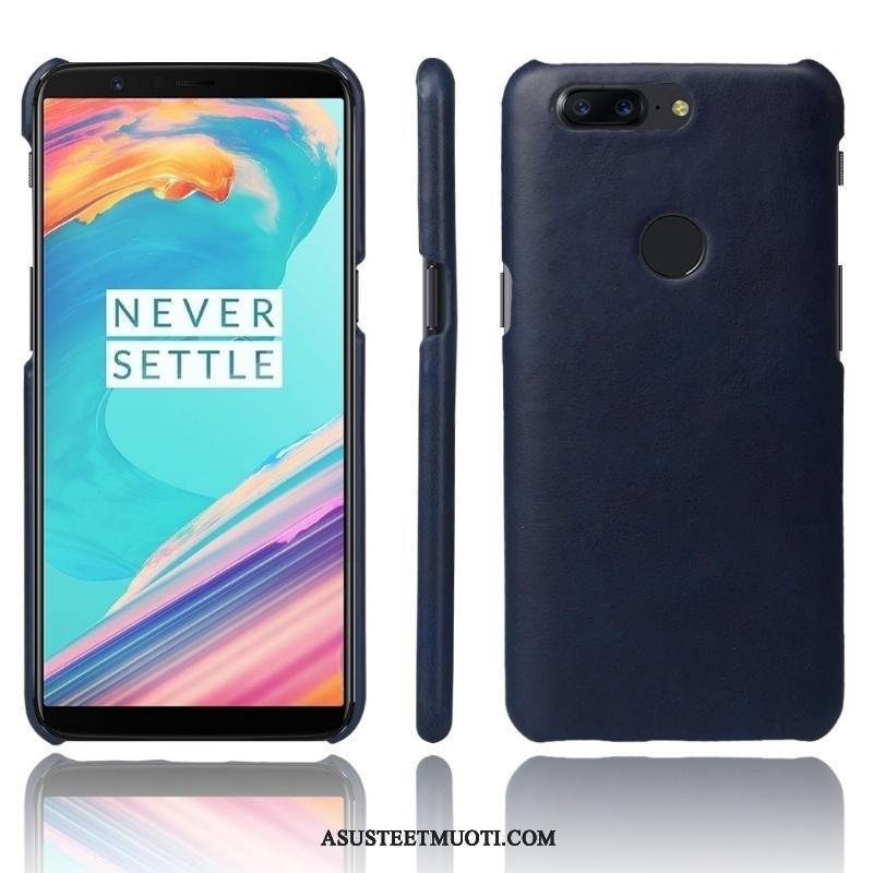 Oneplus 5t Kuori Kuoret Murtumaton Nahkakotelo Yksinkertainen Suojaus Trendi