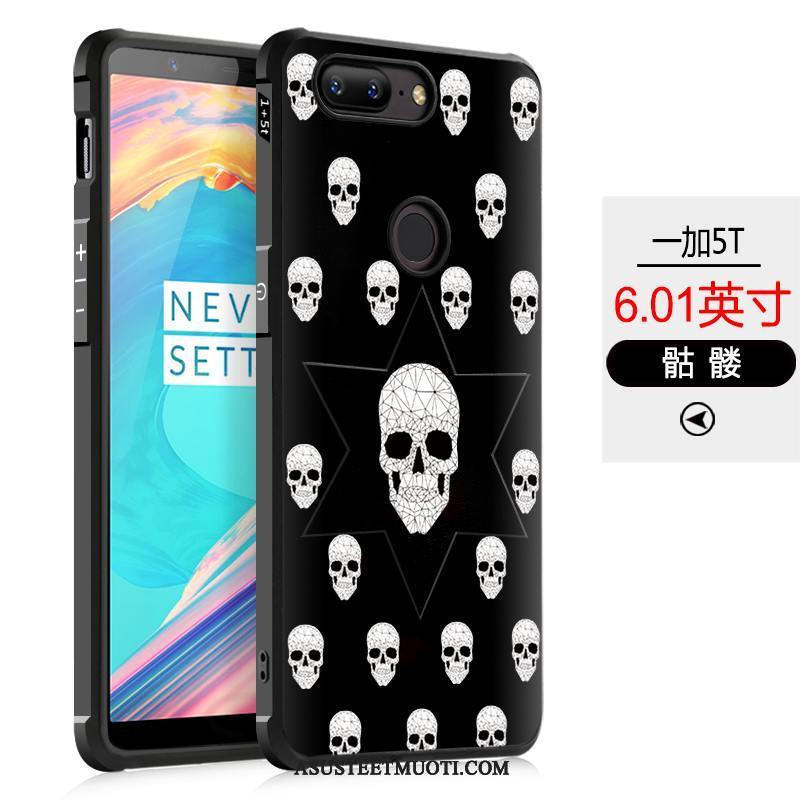 Oneplus 5t Kuori Kuoret Suojaus Sarjakuva Pesty Suede Murtumaton All Inclusive