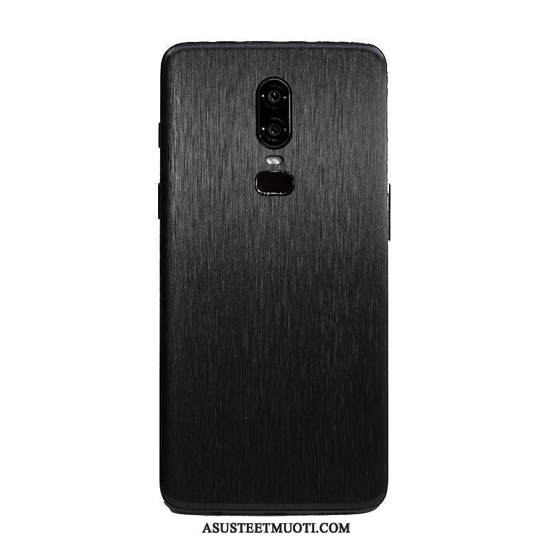 Oneplus 6 Kuoret Kukkakuvio Pesty Suede Väriset Persoonallisuus Johdin