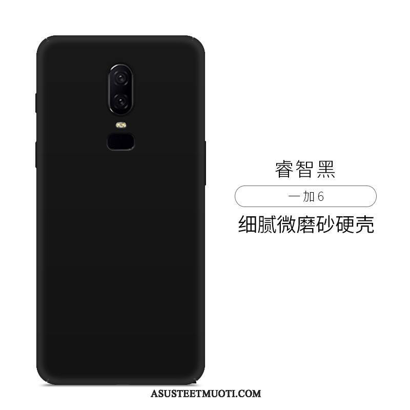 Oneplus 6 Kuoret Pesty Suede Murtumaton Suojaus Yksinkertainen Net Red