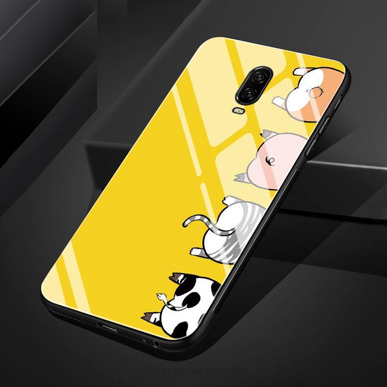 Oneplus 6t Kuoret Ihana Kotelo Silikoni Kissa Lasi