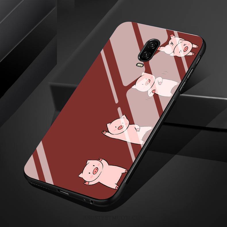 Oneplus 6t Kuoret Ihana Kotelo Silikoni Kissa Lasi