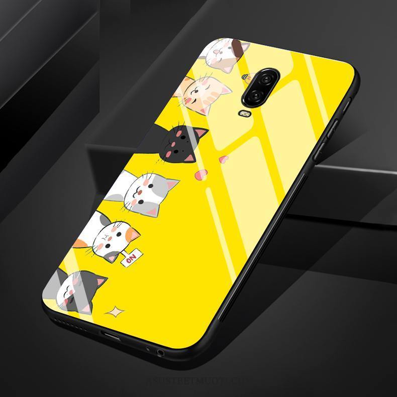 Oneplus 6t Kuoret Ihana Kotelo Silikoni Kissa Lasi