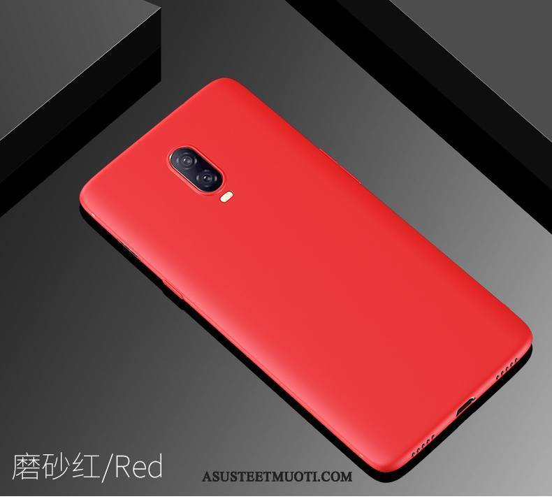 Oneplus 6t Kuoret Muokata Silikoni Pesty Suede Suojaus Kotelo