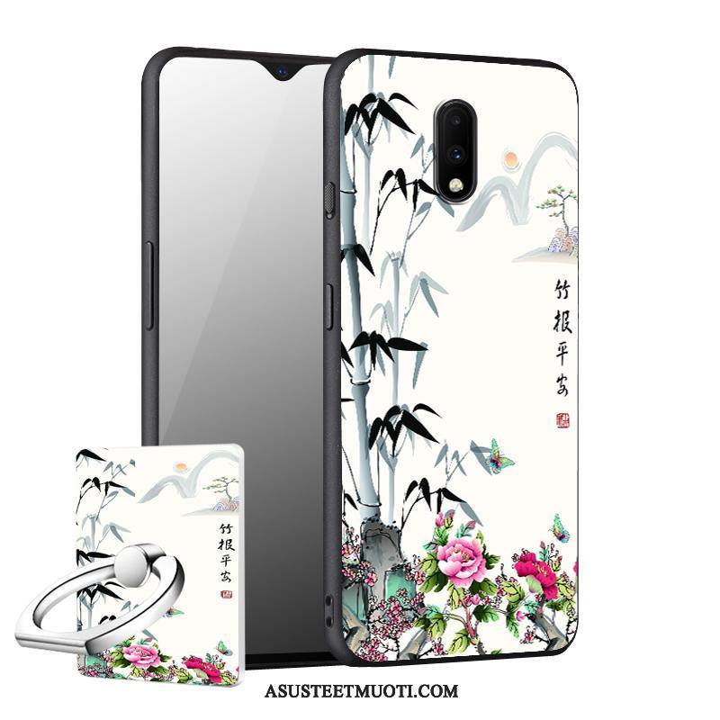 Oneplus 7 Kuori Kuoret Puhelimen Suojaus Kotelo Sininen Pesty Suede