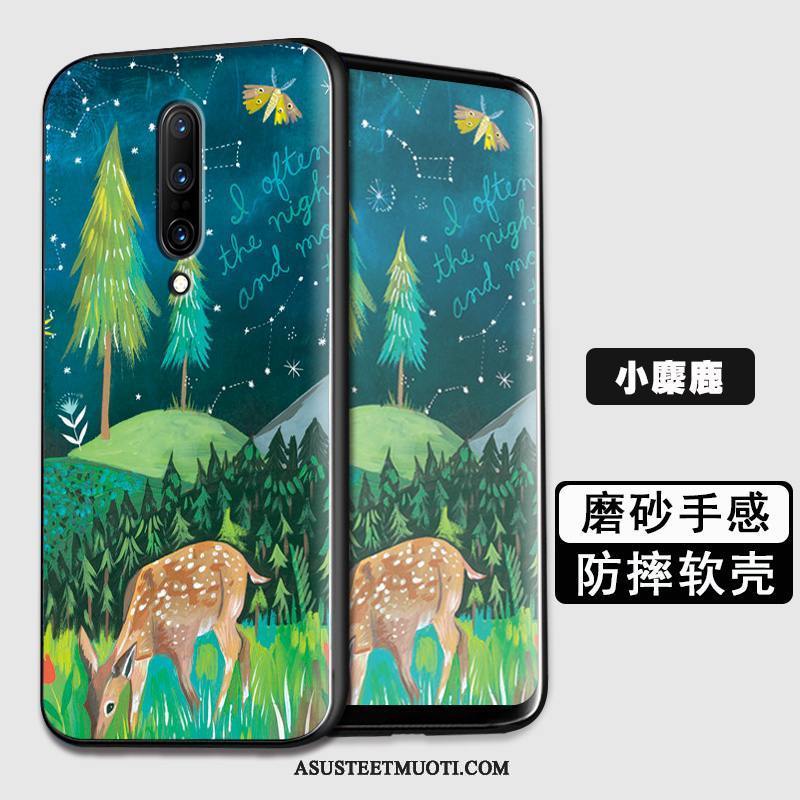 Oneplus 7 Pro Kuoret Puhelimen Luova Pesty Suede Murtumaton Trendi