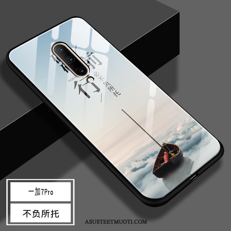 Oneplus 7 Pro Kuori Kuoret Suojaus Lasi Kova Silikoni