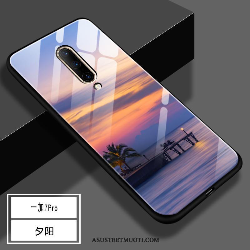 Oneplus 7 Pro Kuori Kuoret Suojaus Lasi Kova Silikoni