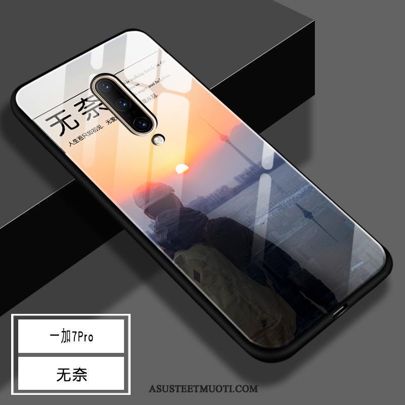 Oneplus 7 Pro Kuori Kuoret Suojaus Lasi Kova Silikoni