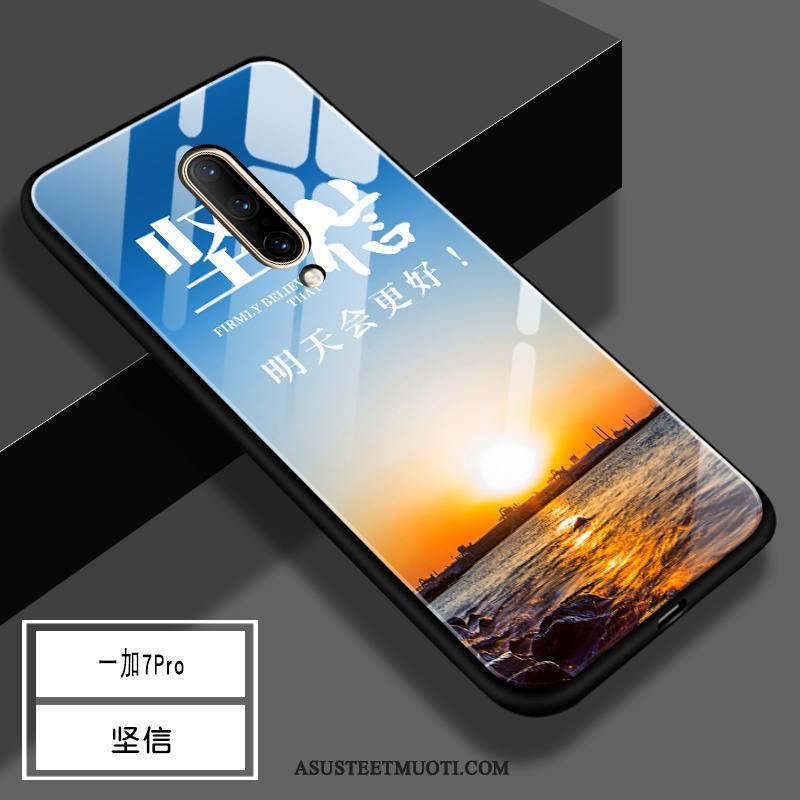 Oneplus 7 Pro Kuori Kuoret Suojaus Lasi Kova Silikoni