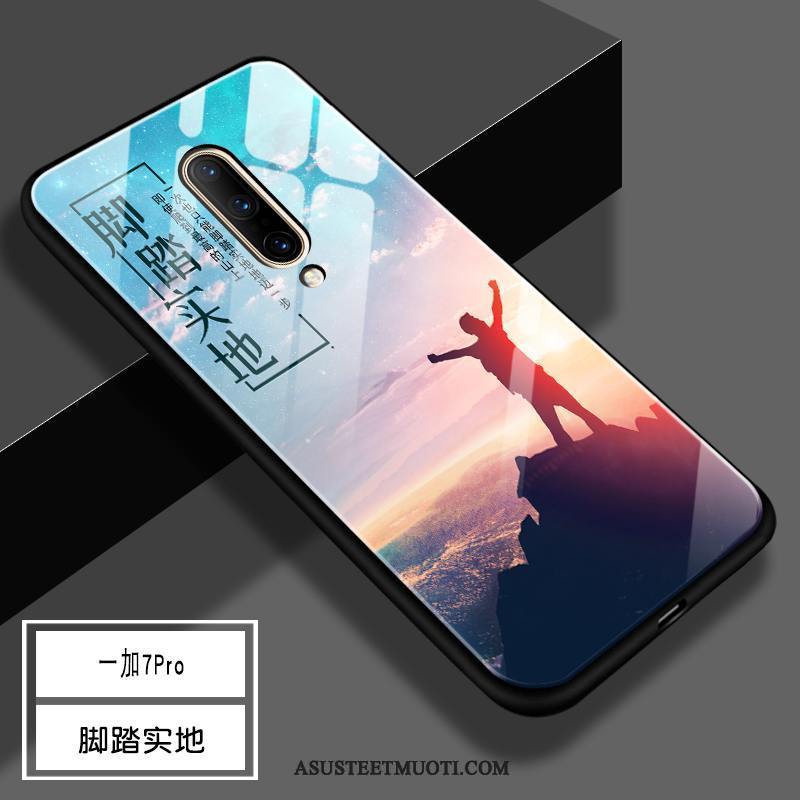 Oneplus 7 Pro Kuori Kuoret Suojaus Lasi Kova Silikoni